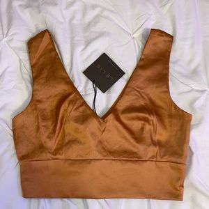 Satin Crop Top